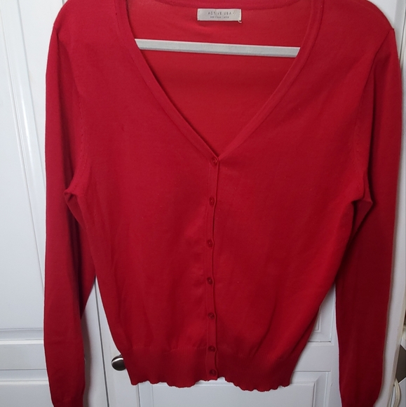 Active basic red sweater - Picture 5 of 7